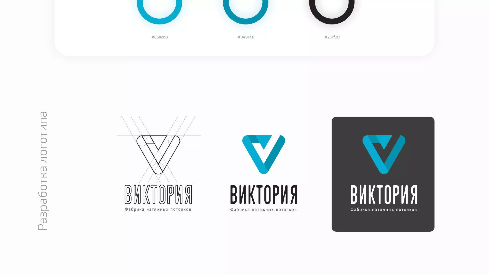 Разработка фирменного стиля компании по продаже и установке натяжных потолков в Буйнакске